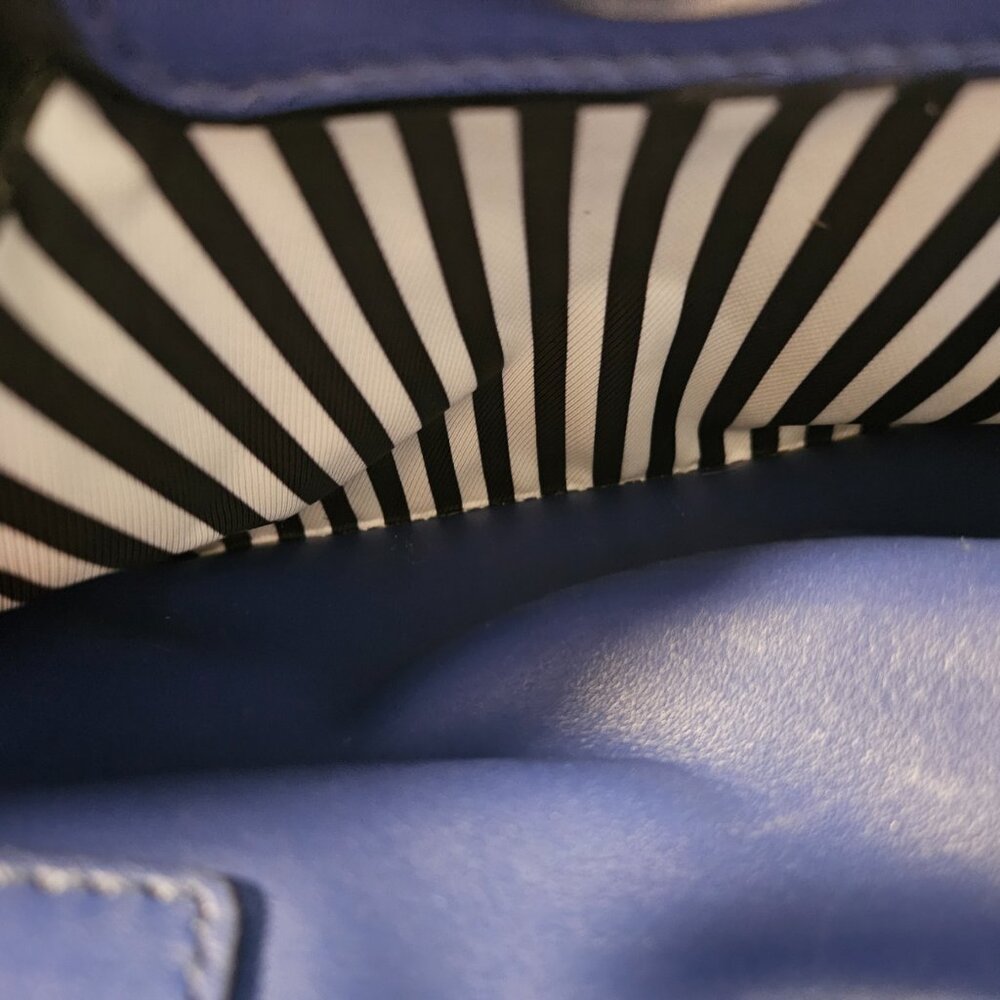 Kate Spade Blue Leather Satchel Medium - Picture 13 of 16